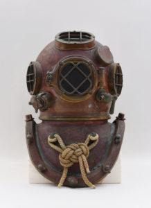 Historic diving helmet