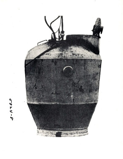 An old-looking photograph of a bell-shaped chamber.